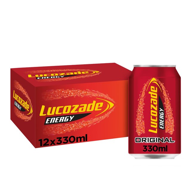 Lucozade Energy Drink Original Multipack, 12 x 330ml