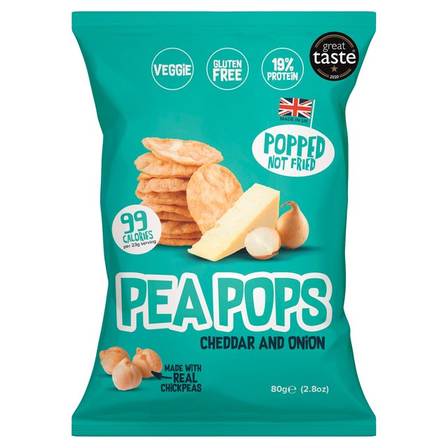 Pea Pops Cheddar & Onion, 80g