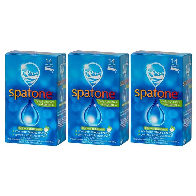 Spatone Apple Daily Iron Shots Sachets 42 Days, 14 Per Pack
