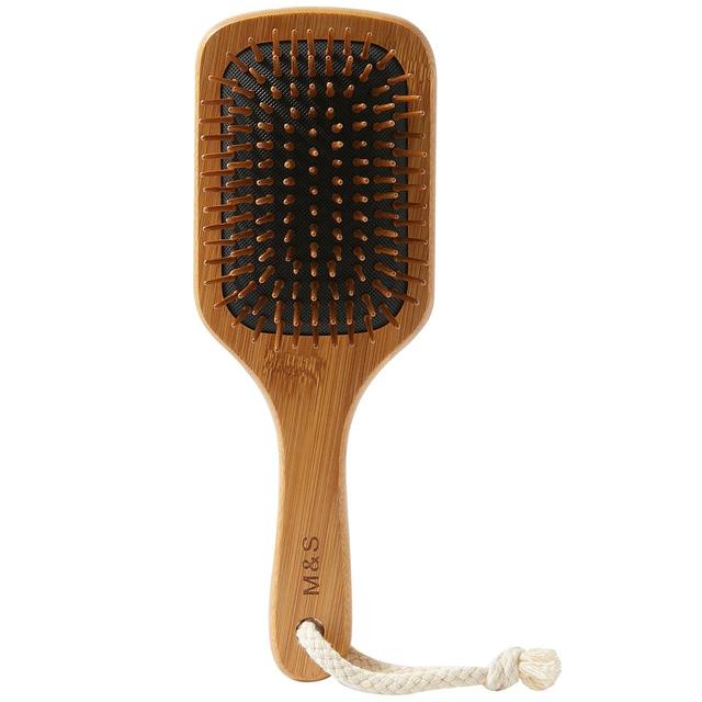 M & S Collection Bamboo Large Paddle Brush