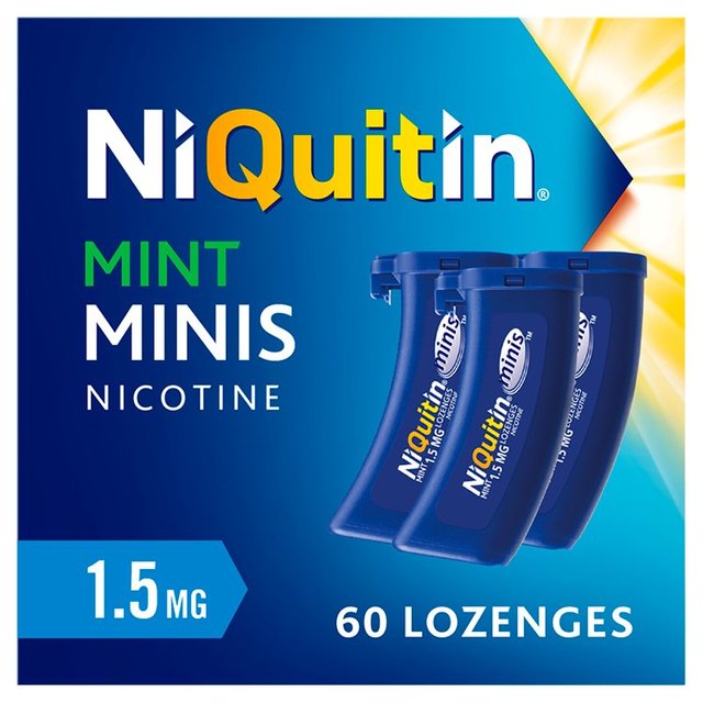 NiQuitin Mint 1.5mg Lozenges Nicotine 60 Lozenges