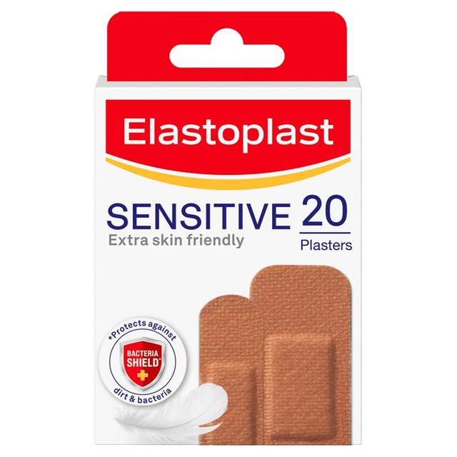 Elastoplast Sensitive Plasters Multi Tone Medium 20 Pack, 20 Per Pack