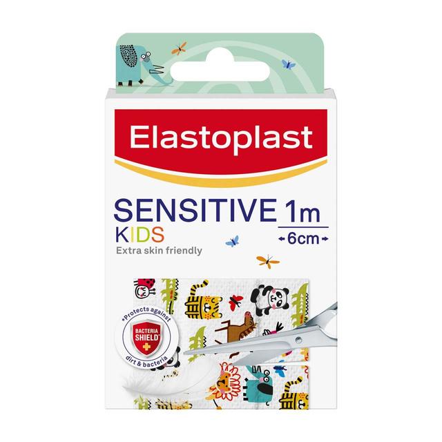 Elastoplast Kids Sensitive Cut to Size Fabric Plaster, 10 Per Pack