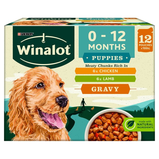 Winalot Puppy in Gravy Lamb & Chicken, 12 x 100g