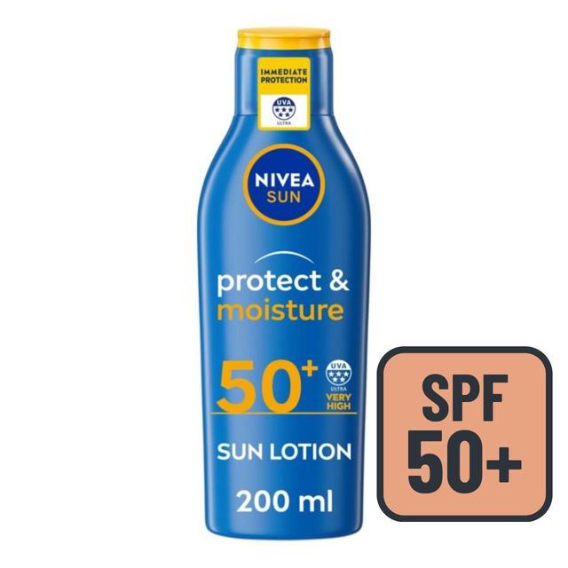 Nivea Sun Protect & Moisture Spf 50+ Sun Lotion, 200ml