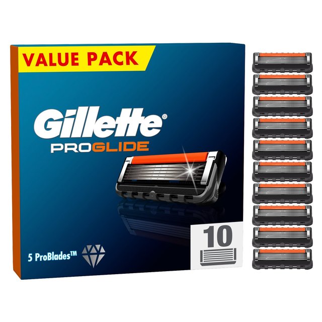 Gillette ProGlide Razor Blades, 10 Per Pack
