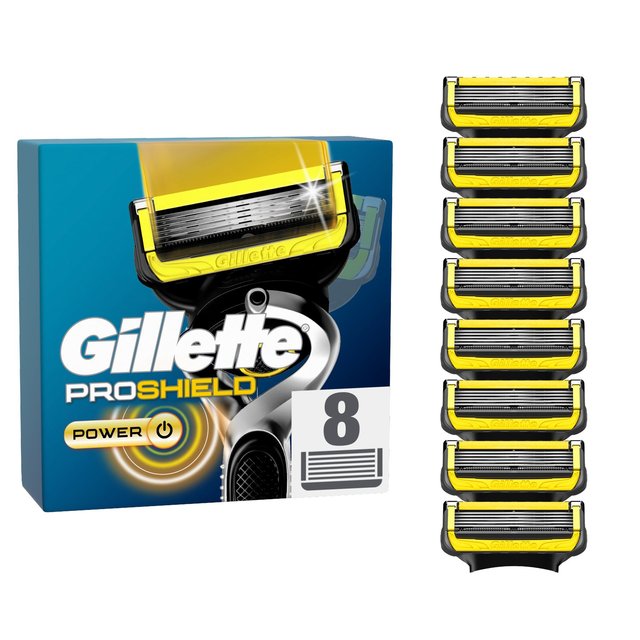 Gillette ProShield Power Razor Blades, 8 Per Pack