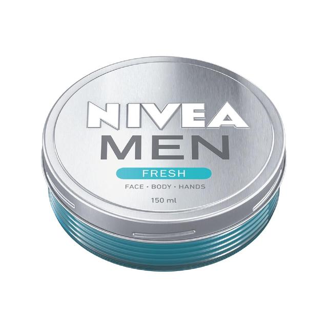 Nivea Men Fresh Creme, Moisturiser Cream for Face, Body & Hands, 150ml