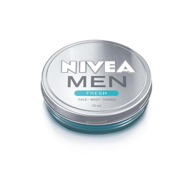 Nivea Men Fresh Creme, Moisturiser Cream for Face, Body & Hands, 75ml