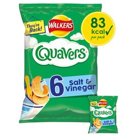 Walkers Quavers Salt & Vinegar Multipack Snacks | Ocado