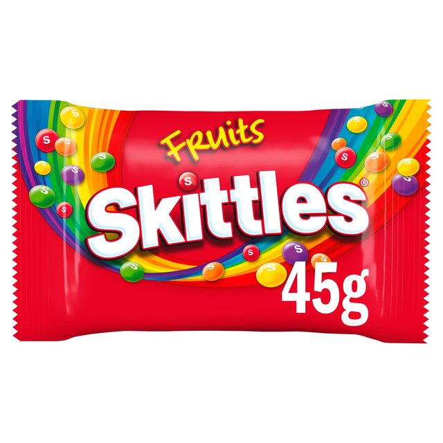 Skittles Vegan Chewy Sweets Fruit Flavoured Bag, 45g
