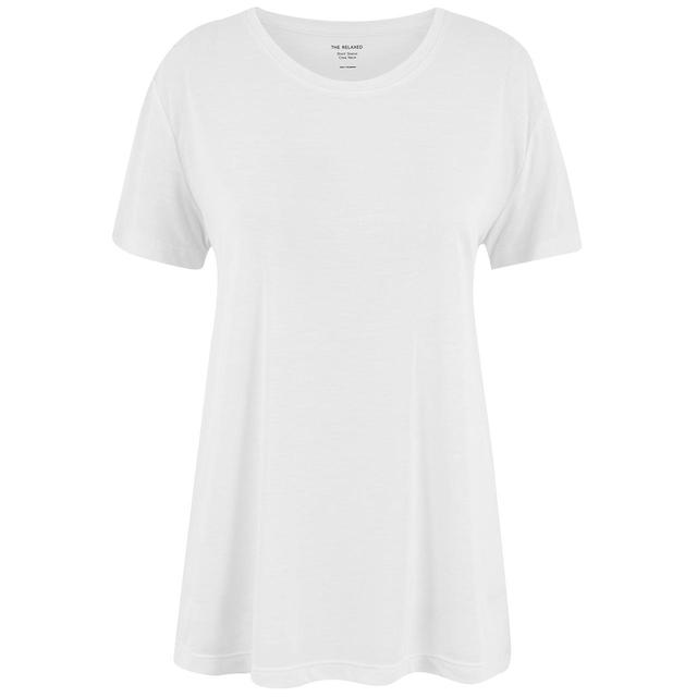 M&S Collection Relaxed Short Sleeve T-Shirt, Size 8-18, White | Ocado