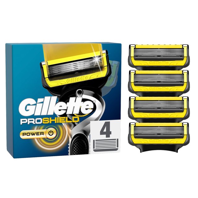 Gillette ProShield Power Razor Blades, 4 Per Pack
