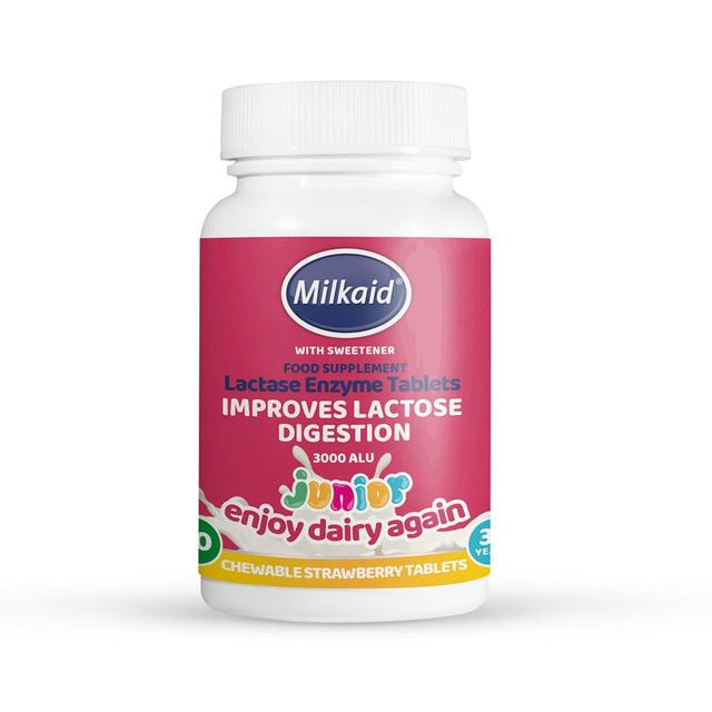 Milkaid Junior Lactase Enzyme Tablets, 60 Per Pack