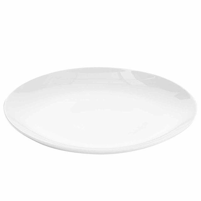 M & S Maxim Coupe Side Plate, White, 2.5x20.5x20.5cm
