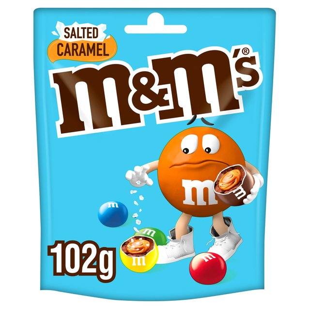 M & M’s Salted Caramel Chocolate Pouch Bag, 102g