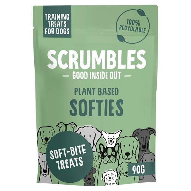 Scrumbles Softies Dog Training Treats Plant Based, 90g