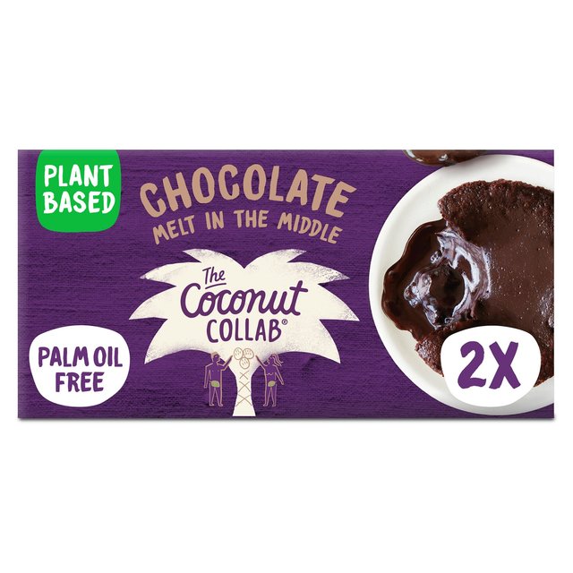 The Coconut Collaborative Chocolate Melt In The Middle Puddings, 2 x 90g