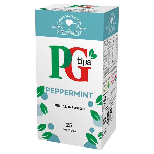 PG Tips Peppermint Infusions Tea Bags, 25 Per Pack