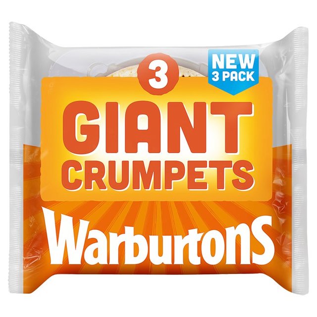 Warburtons Giant Crumpets, 3 Per Pack