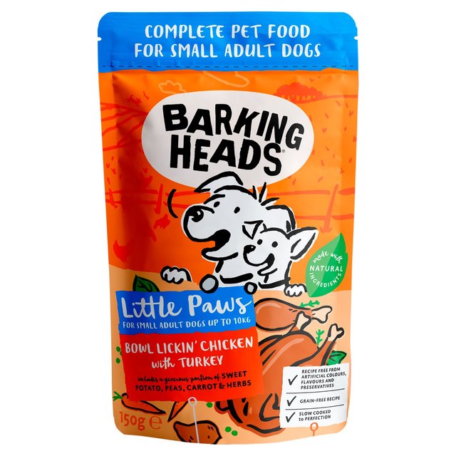 Barking Heads Little Paws Chicken With Turkey Wet Dog Food, 150g