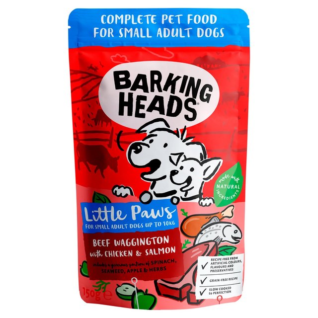 Barking Heads Little Paws Beef With Chicken & Salmon Wet Dog Food, 150g