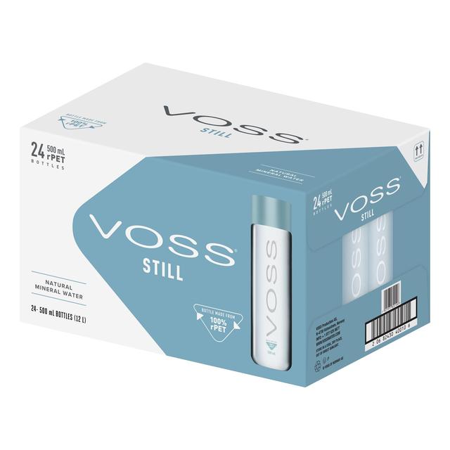 Voss Still Artesian Water Rpet Bottle, 24 x 500ml