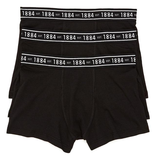 M & S Boys Cotton With Lycra Trunks, 8-9 Years, Black