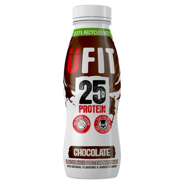 Ufit Chocolate 25g Protein Milkshake, 330ml