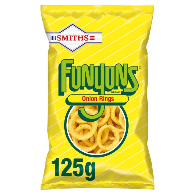 Smiths Funyuns Sharing Onion Rings Sharing Bag Snacks, 125g