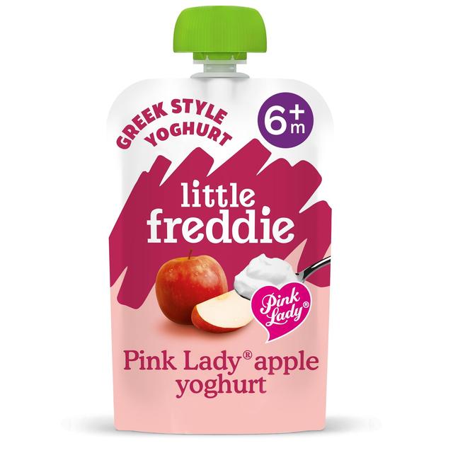 Little Freddie Pink Lady Greek Yoghurt Organic Pouch, 6 Mths+, 100g