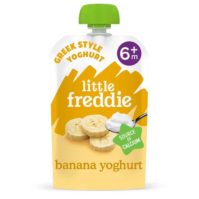 Little Freddie Banana Greek Yoghurt Organic Pouch, 6 Mths+, 100g