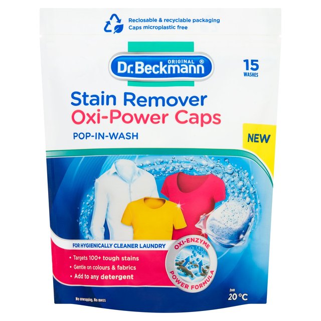 Dr. Beckmann Stain Remover Oxi-Power Caps, 15 x 1 per Pack