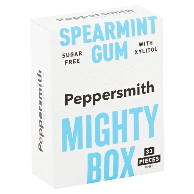 Peppersmith 100% Xylitol Mighty Box Spearmint Gum, 50g