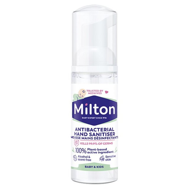Milton Antibacterial Hand Sanitiser Foam, 50ml