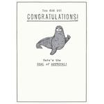 Seal of Approval Congratulations Card