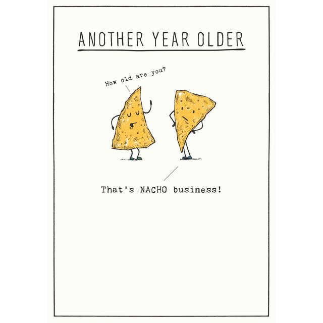 Another Year Nacho Business Card, 130x176mm