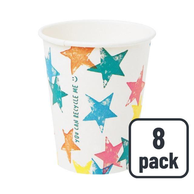 Talking Tables Star Recyclable Paper Party Cups, 8 per Pack