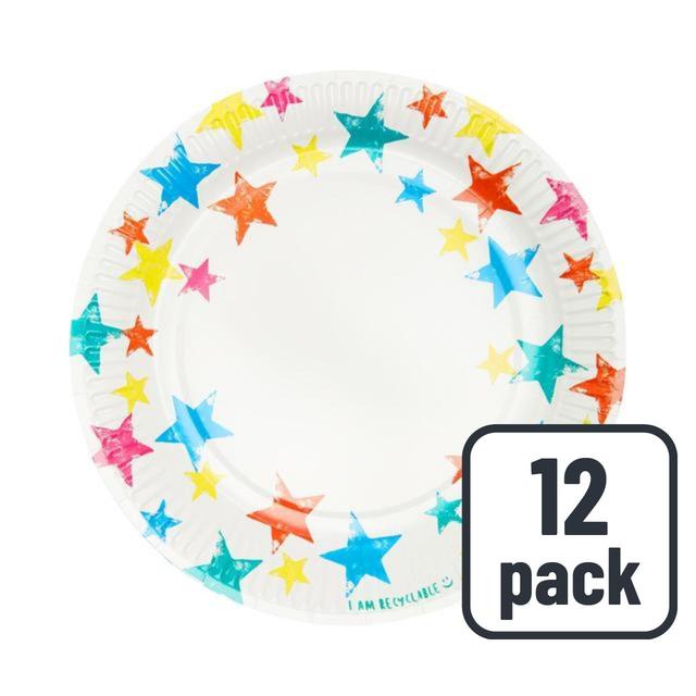 Talking Tables Recyclable Star Paper Plates, 12 Per Pack
