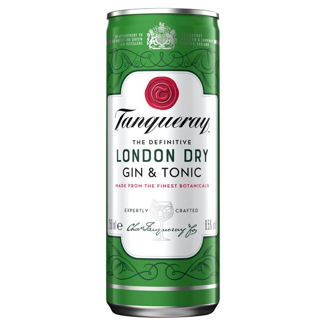 Tanqueray London Dry Gin & Tonic Ready to Drink Can, 250ml