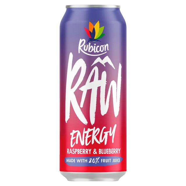Rubicon Raw Energy Raspberry & Blueberry, 500ml