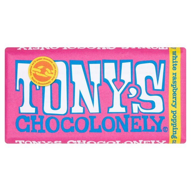 Tony’s Chocolonely White Raspberry Popping Candy, 180g