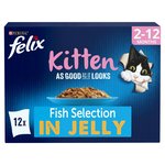 Felix As Good As It Looks Kitten Cat Food Fish in Selection 