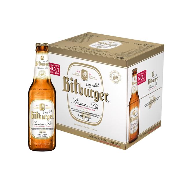 Bitburger Premium Beer, 12 x 330ml