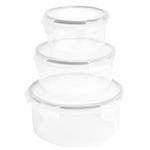 M&S Round Clip Storage Containers, Grey