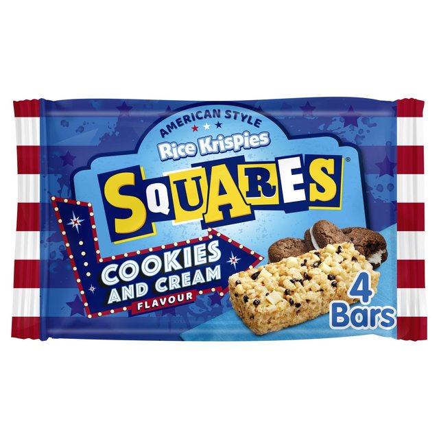 Kellogg’s Rice Krispie Squares Cookies & Cream, 4 x 34g