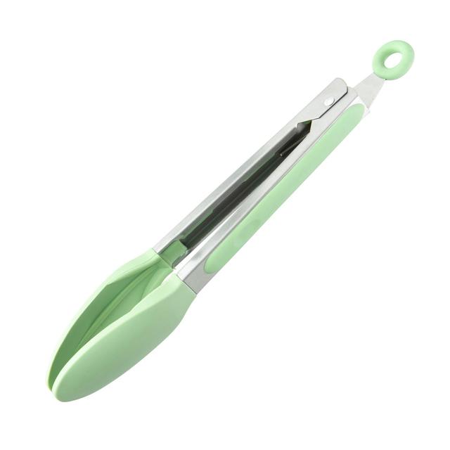 Taylor’s Eye-witness Stainless Steel Tongs, Green, 9.5x5x1cm