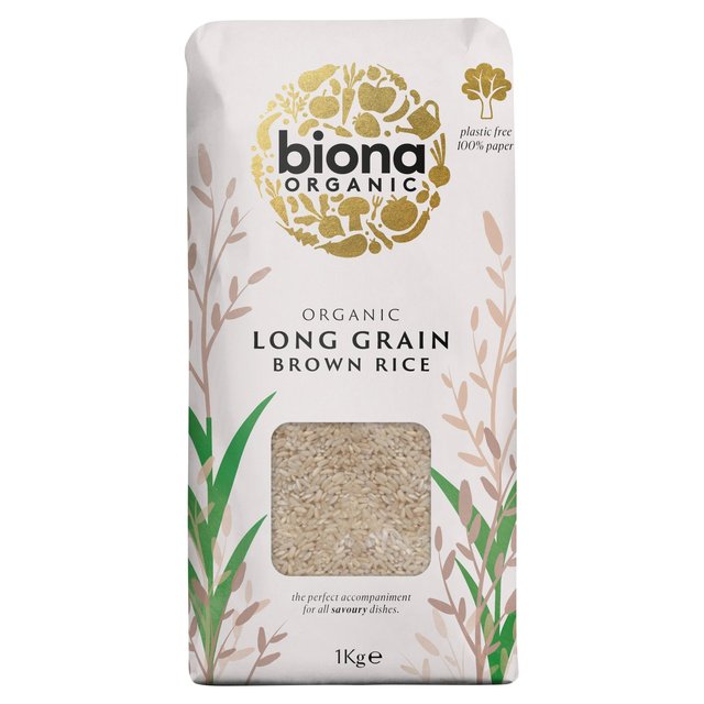 Biona Organic Long Grain Brown Rice, 1kg