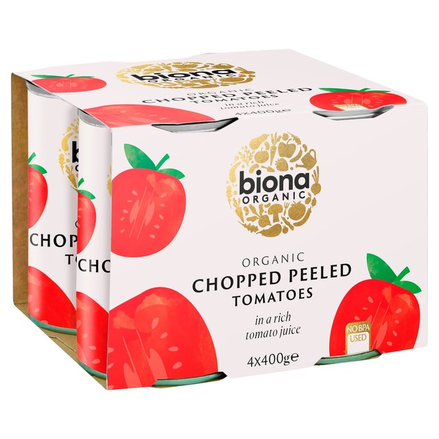 Biona Organic Chopped Tomatoes, 4 x 400g