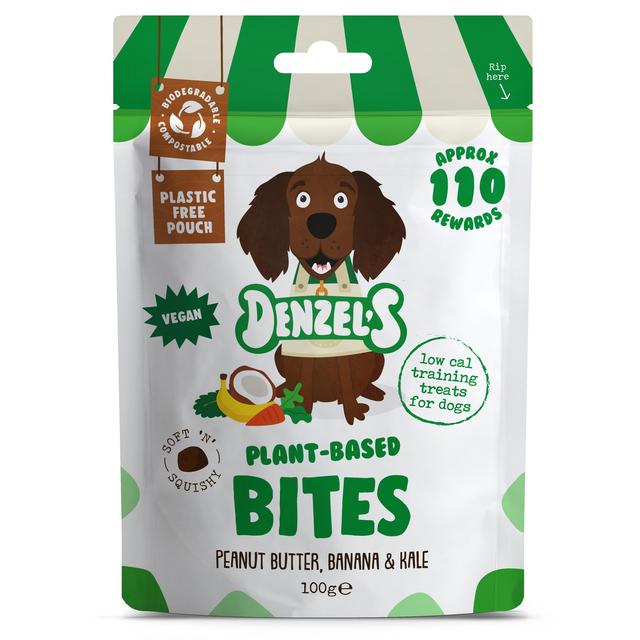 Denzel’s Plant-Based Training Bites, Peanut Butter, Banana & Kale, 100g